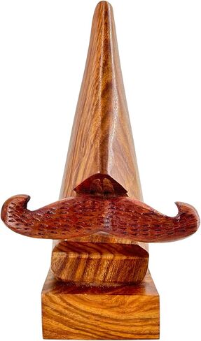 Handcrafted Wooden Spectacle Eyeglasses Holder Classic Nose Shaped Eyewear Retainer-Sunglasses Holder Display Stand, Spectacle Stand- Optical Glass Accesories, Home Office Desk Decor Gift in Saudi Arabia