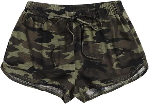 Avanova Women Cute Pajama Shorts Elastic High Waist Sleepwear Lounge Shorts in Kuwait