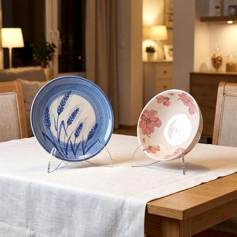 Bowl Display Stand 3.5 Inch X-Shaped Clear Acrylic Bowl Stands for Display Plate Platter Dish China Porcelain Holder Easel Base in Saudi Arabia