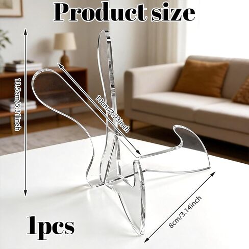 Bowl Display Stand 3.5 Inch X-Shaped Clear Acrylic Bowl Stands for Display Plate Platter Dish China Porcelain Holder Easel Base in Saudi Arabia