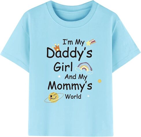 Shirts for Girls Daddys Girl Graphic Tees Kids Tshirts Cute Tween Girl Shirts Preppy Summer Clothes in Saudi Arabia