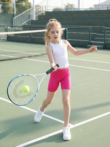 Ruisita 16 Pack Girls Biker Cartwheel Shorts Toddler Under Dress Dance Short for Kids in Kuwait