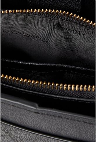 Calvin Klein Hailey Micro Pebble Triple Compartment Chain Crossbody in Kuwait
