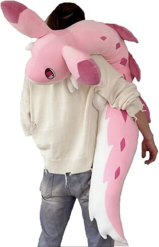 OSOCU 60 Inch Pink Chillet Plush Toys - Giant Soft Figure Doll - Huggable Stuffed Animal Plushies - Furry Stuffed Animal Pillow Gifts for Kids Girlfriend in Kuwait