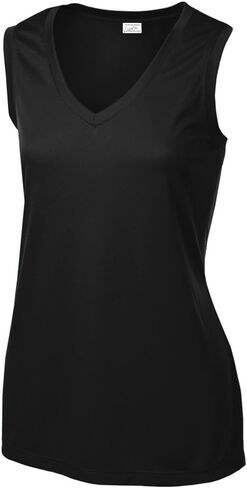 تي شيرت رياضي بدون أكمام للسيدات من Joe's USA. المقاسات XS-4XL in Kuwait