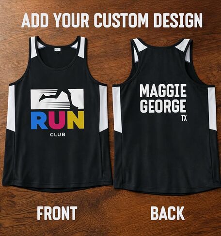 Personalized Women’s Track & Field Racing Singlet Custom Name & Image Team Sportswear in Kuwait