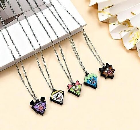 5 Pieces Friendship Necklaces, Best Friend Pizza Pendant Necklace Necklace in Saudi Arabia