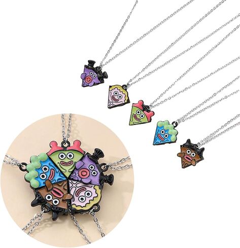 5 Pieces Friendship Necklaces, Best Friend Pizza Pendant Necklace Necklace in Saudi Arabia