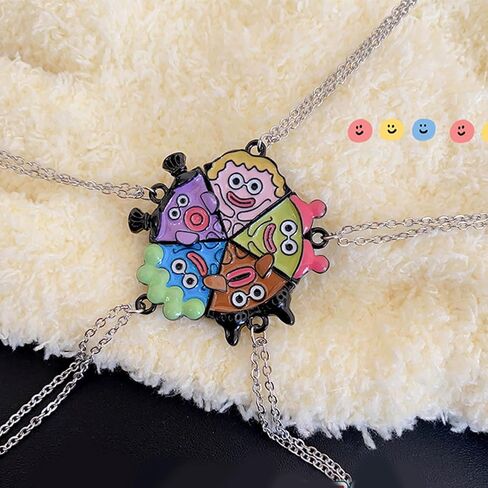 5 Pieces Friendship Necklaces, Best Friend Pizza Pendant Necklace Necklace in Saudi Arabia