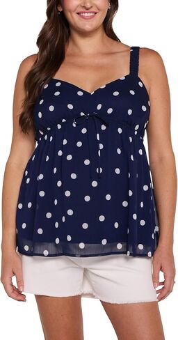 Motherhood Maternity Women's Sleeveless Scrunch Strap Woven Cami Tank Pregnancy Top in Kuwait
