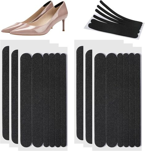 36PCS Sling Back Heel Grips Black Invisible and Soft Heel Grips Self-Adhesive Anti Slip Heels Straps Inserts Foam Cushion Inserts Straps for Loose Shoes Sandals High Heels Pinch Protection in Saudi Arabia