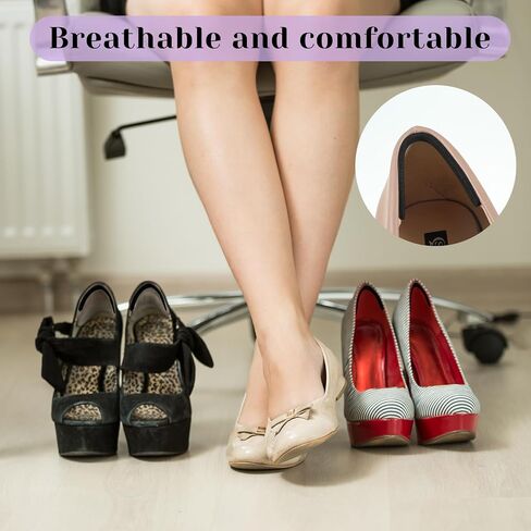 36PCS Sling Back Heel Grips Black Invisible and Soft Heel Grips Self-Adhesive Anti Slip Heels Straps Inserts Foam Cushion Inserts Straps for Loose Shoes Sandals High Heels Pinch Protection in Saudi Arabia