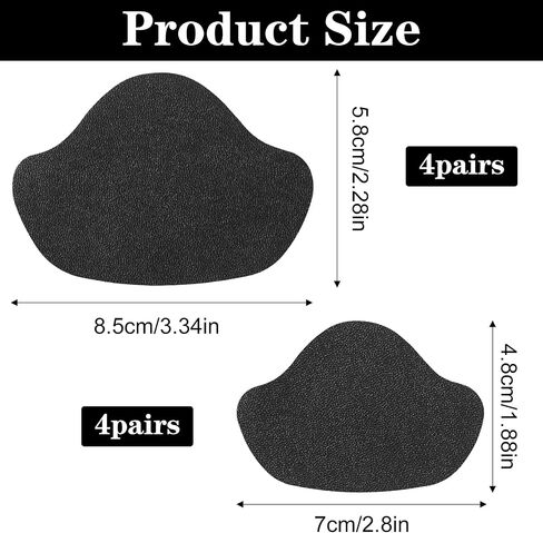 16PCS Shoe Heel Repair Patches for Holes, Self-Adhesive Leather Shoe Hole Repair Kit Heel Cushion Grip Pads Inside Sneaker Protector Kit for Boots Sport Mesh Leather Shoes in Kuwait