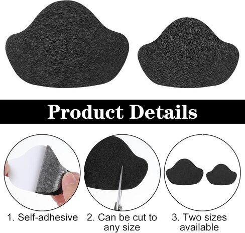 16PCS Shoe Heel Repair Patches for Holes, Self-Adhesive Leather Shoe Hole Repair Kit Heel Cushion Grip Pads Inside Sneaker Protector Kit for Boots Sport Mesh Leather Shoes in Kuwait