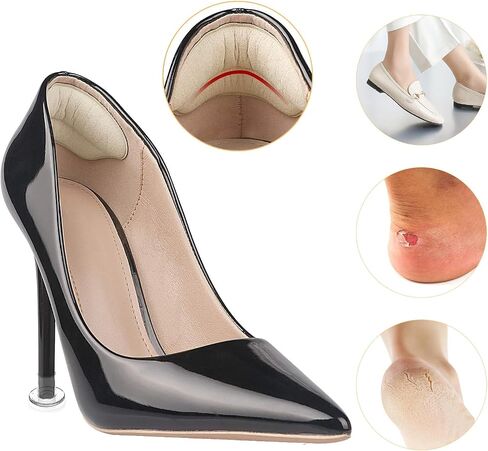 24 Pairs Clear High Heel Protectors for Grass Set, 18 Pairs 3 Size Heel Stoppers for Walking on Grass Wedding Shoes and Uneven Floor with 6 Pairs Heel Grips Pad, Heel Covers for High Heel Shoes in Saudi Arabia