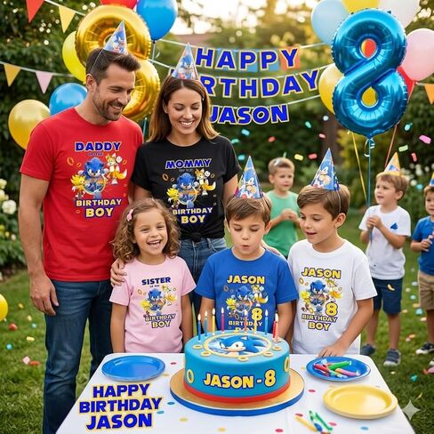 Personalized Soni Birthday Shirt, Custom Name and Age | Handmade, Family Matching Shirts, Birthday Party in Kuwait