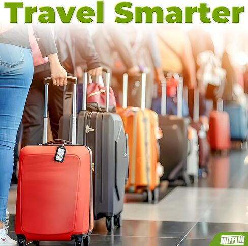 Mifflin-USA - Luggage Tags - Black, 50 PK - Bag Tag for Baggage - Suitcase Accessory Bulk in Saudi Arabia