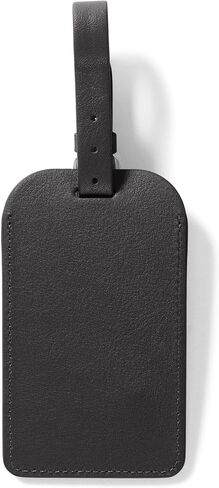 Leatherology Black Onyx Standard Luggage Tag – Travel ID Tag with Adjustable Strap & ID Card – Fits Business Cards – Durable Suitcase Label for Men & Women in Saudi Arabia