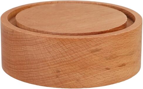 Luxshiny DIY Music Box Base 3.93 Inch Solid Wood Rotating Platform Replacement Part for Crafting Custom Musical Boxes Home Decor Gift in Kuwait