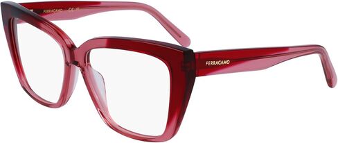 FERRAGAMO SF2939N 617 TRANSPARENT BURGUNDY/ANTIQUE R 54/15/140 FEMALE Eyewear Frame in Kuwait