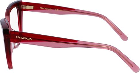 FERRAGAMO SF2939N 617 TRANSPARENT BURGUNDY/ANTIQUE R 54/15/140 FEMALE Eyewear Frame in Kuwait