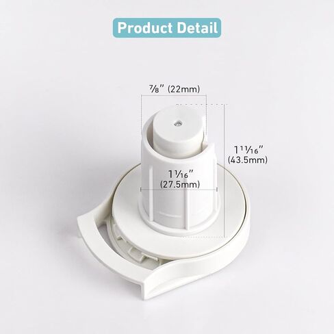 28mm Roller Blind Repair Kit - Heavy Duty Brackets, Brake & End Cap for OD 1-1/8" Tube | Fix Loose, Wobbling or Broken Window Shades | Side or Top Mount (White, 1 Pair) in Saudi Arabia