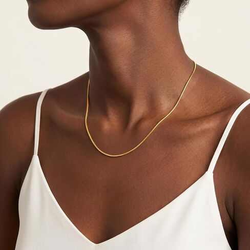 S925 Sterling Silver Chain for Women, 1.5mm Sterling Silver Snake Chain Necklace Thick Sturdy Colourfast Necklaces Jewelry for Women 16/18/20/22 Inch in Saudi Arabia