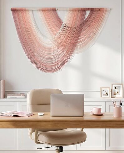 Tempospark Large Macrame Wall Hanging, 59x39 Inch Boho Wall Hanging, Macrame Wall Art Hand-dyed Ombre Design for Bedroom Living Room Apartments Entryways, or Above Bed in Saudi Arabia