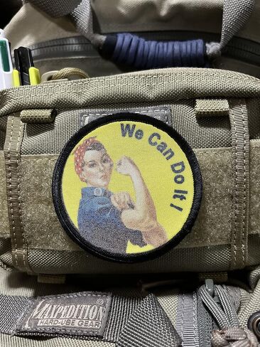 Redheaded Tshirts - 3" We Can Do It WWII Morale Patch - Custom Patches - Made in The USA in Kuwait