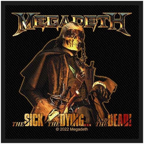 Razamataz Megadeth The Sick The Dying and The Dead Band تمت حياكته تقريبًا. 10 × 10 سم in Kuwait