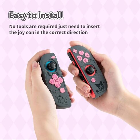 Switch Joy Con Controller Skin,Soft Silicone Protective Cover Case,Cute Anti-Scratch Protective Case for Nintendo Switch/OLED Joy Con in Kuwait