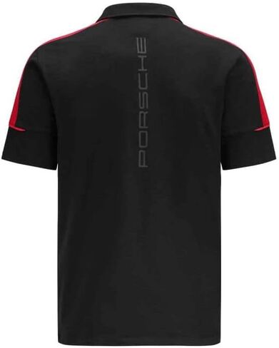 Porsche Motorsport Men's Fanwear Polo Shirt- Black (X-Large) in Saudi Arabia
