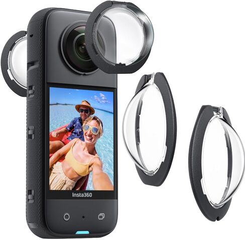 Lens Guard for Insta360 X4, Lens Protector Removable PC Protective Lens Cover for Insta 360 X4 Accessories(2 sets - 4 pcs) in Saudi Arabia