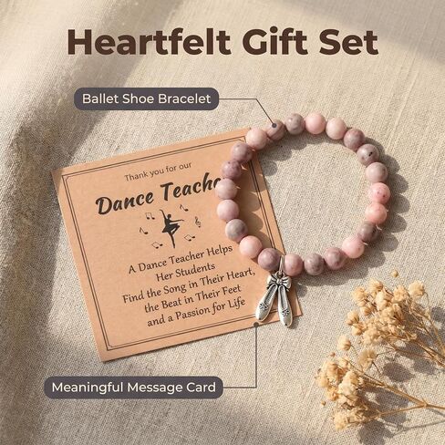 Dance Teacher Gifts Thank You Dance Teacher Appreciation Bracelet Gifts for Women in Saudi Arabia