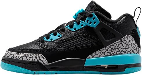 Jordan Spizike Low Big Kids' Shoes (Black/Gamma Blue/Wolf Grey) Size 7 in Saudi Arabia