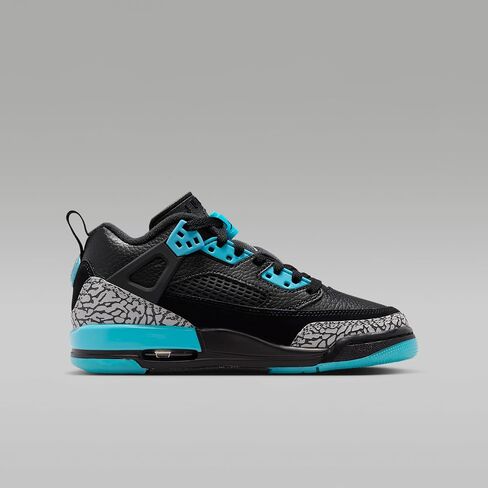 Jordan Spizike Low Big Kids' Shoes (Black/Gamma Blue/Wolf Grey) Size 7 in Saudi Arabia