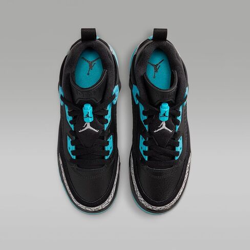 Jordan Spizike Low Big Kids' Shoes (Black/Gamma Blue/Wolf Grey) Size 7 in Saudi Arabia
