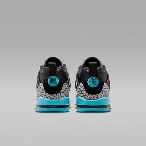 Jordan Spizike Low Big Kids' Shoes (Black/Gamma Blue/Wolf Grey) Size 7 in Saudi Arabia