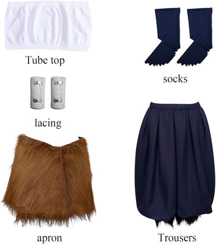 Inosuke Hashibira Costume Outfit Inosuke Costume Female Suit Full for Halloween Party Set in Saudi Arabia