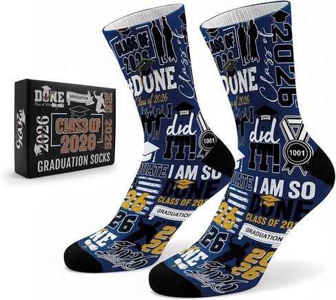 Graduation Socks 2026 with Gifts Box, Class of 2026 Congrats Grad Gifts for College High School in Kuwait