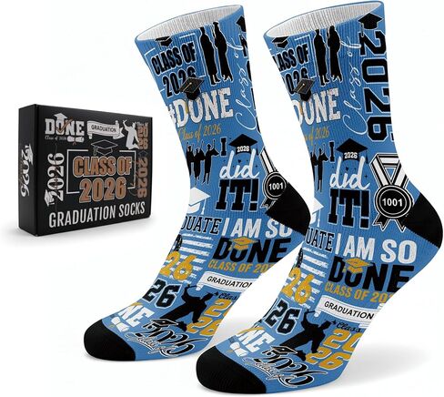 Graduation Socks 2026 with Gifts Box, Class of 2026 Congrats Grad Gifts for College High School in Kuwait