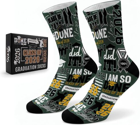 Graduation Socks 2026 with Gifts Box, Class of 2026 Congrats Grad Gifts for College High School in Kuwait