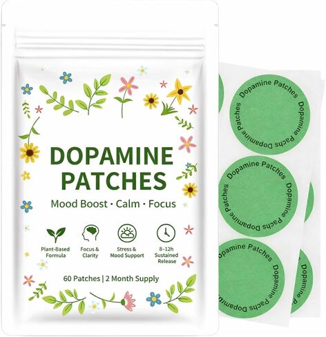 Dopamine Patches Extra Strength – Mood, Focus & Calm Support – No Pills, Easy Daily Wear – Stress Support Patch for Work, Relaxation & Balance in Kuwait