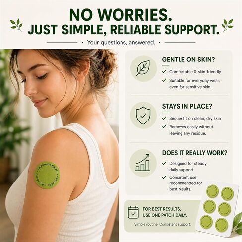 Dopamine Patches Extra Strength – Mood, Focus & Calm Support – No Pills, Easy Daily Wear – Stress Support Patch for Work, Relaxation & Balance in Kuwait