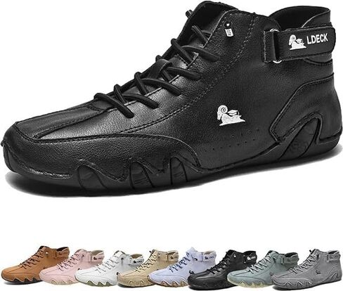 Nevova Shoes for Men & Women, Nevoldeck Orthopedic Shoes, Slip-On Ankle Boots, Lightweight & Breathable Black - Men's Suede Chukka Boots Lightweight Barefoot Walking Shoes in Kuwait