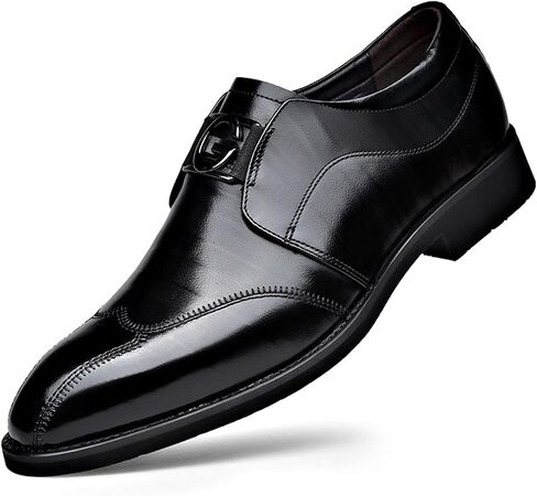 ADMLZQQ Men's Dress Shoes Classic Leather Formal Slip on Wedding Business Oxford Shoes in Saudi Arabia
