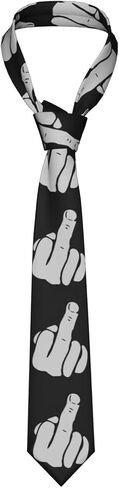 Peynir Hand Middle Finger Men'S Skinny Neck Ties Novelty Fashion Necktie For Weddings Party Business in Saudi Arabia