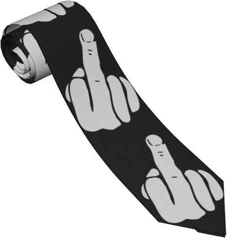 Peynir Hand Middle Finger Men'S Skinny Neck Ties Novelty Fashion Necktie For Weddings Party Business in Saudi Arabia