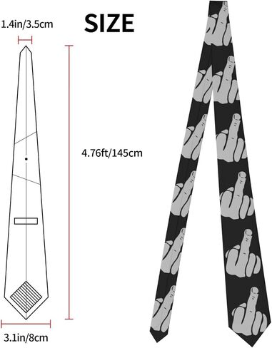 Peynir Hand Middle Finger Men'S Skinny Neck Ties Novelty Fashion Necktie For Weddings Party Business in Saudi Arabia
