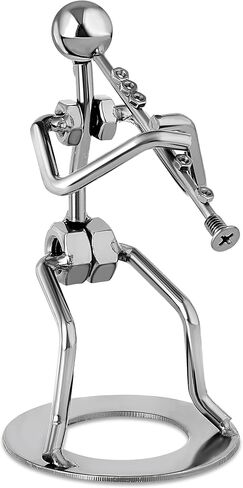 Broadway Gift Clarinet Player Silver Tone 6 inch Table Metal Decorative Musician Tabletop Figurine in Saudi Arabia